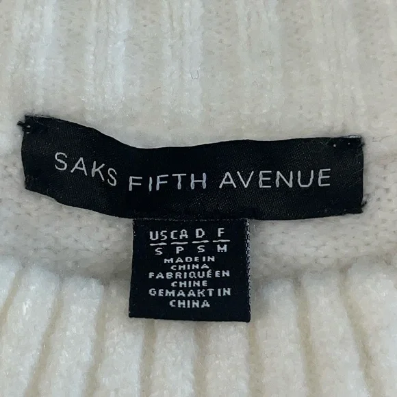 Saks Fifth Avenue Faux Fur Knit Sweater - Picture 5 of 7